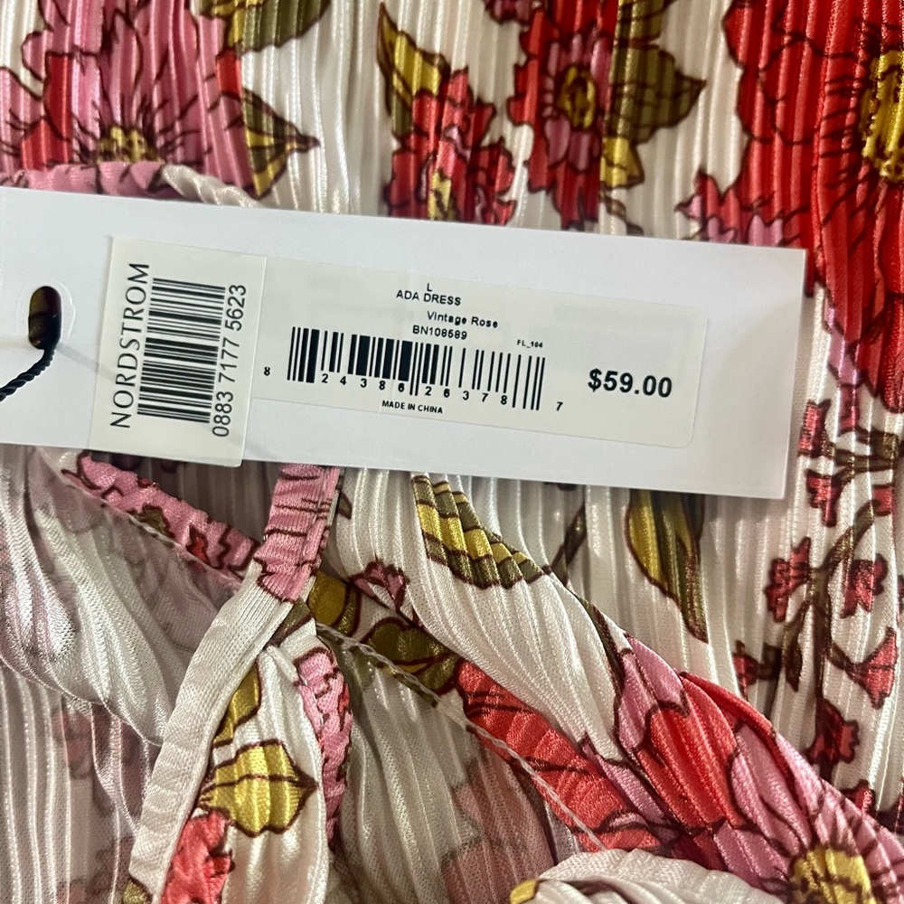 NWT Steve Madden Ada Swing Floral Shift Dress Vintage Floral L Spring Summer - Picture 11 of 12
